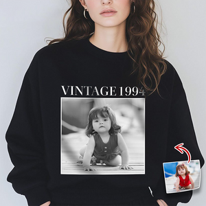 Custom Photo and Year Birthday Vintage Dark Shirt HA75 897504