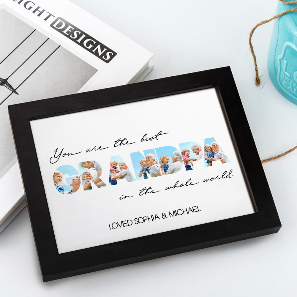 Custom Photo You Are The Best Dad In The World Picture Frame Father's Day Gift HA75 921516