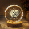 Custom Photo Forever Loved Memorial Dog Cat Engraved Crystal Photo With Light HA75 898214
