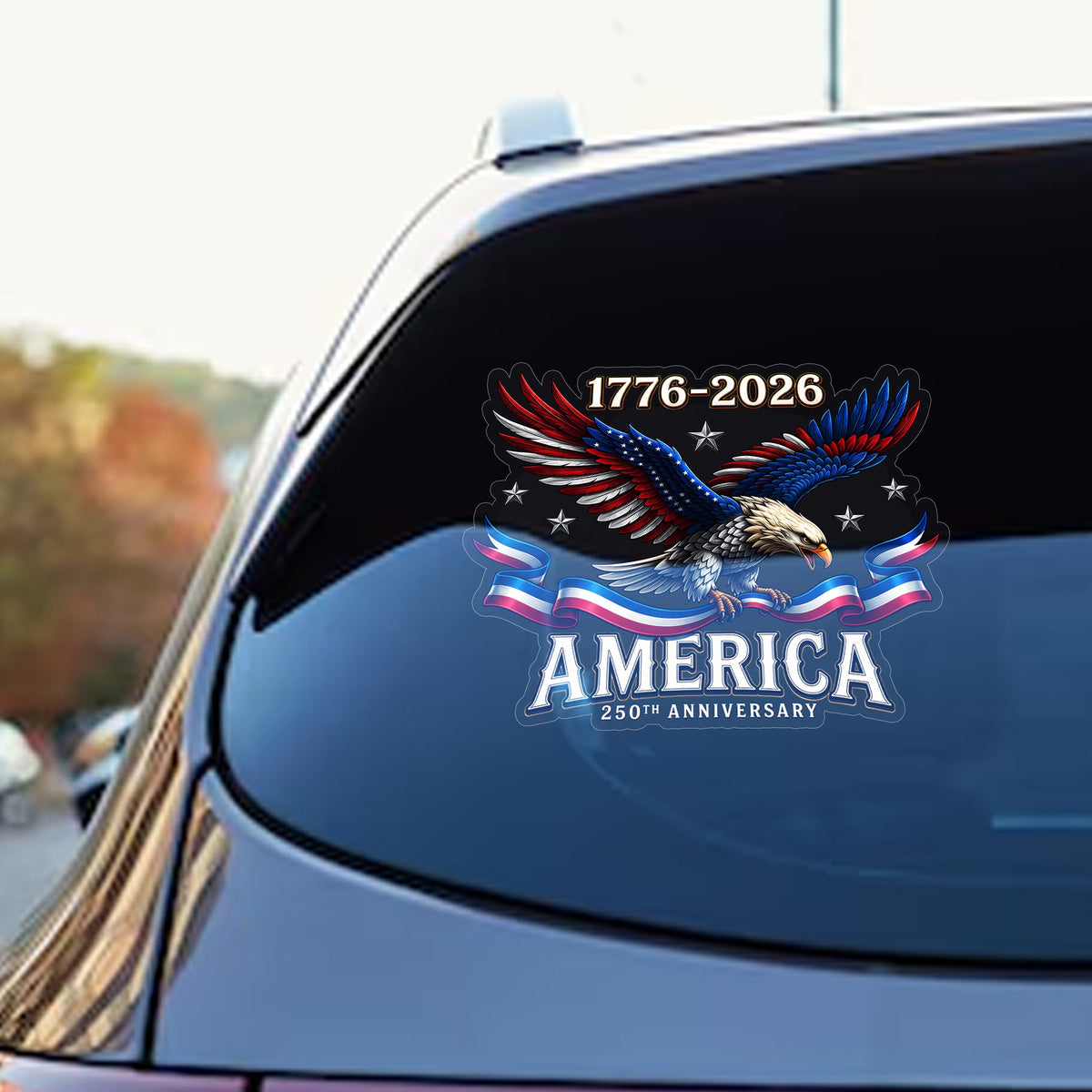 250th Anniversary American 1776-2026 Eagle Car Window Decal Sticker HO82 902780