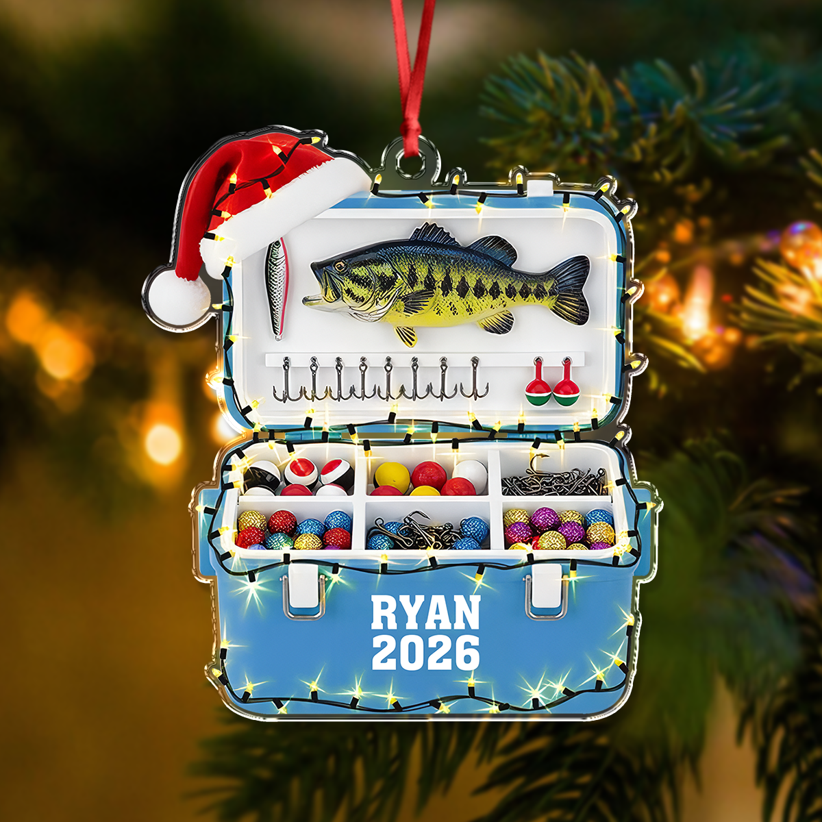 Personalized Fishing Tackle Acrylic Ornament, Gift For Fisherman, Fishing Man, Fishing Lovers HA75 921966