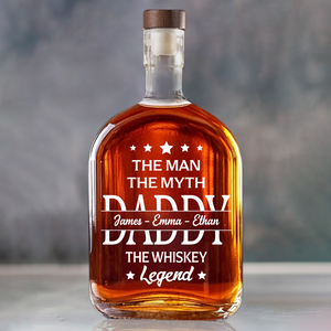 Personalized Gift To Dad The Man The Myth The Legend Whiskey Bottle LM32 893593