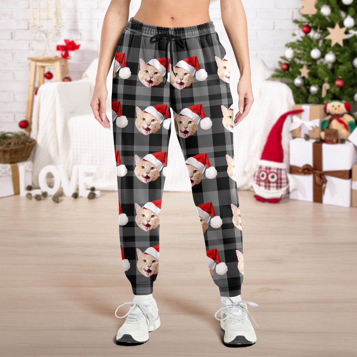 Custom Dog Cat Face Colorful Sweatpants For Dog Cat Lovers LM32 897417