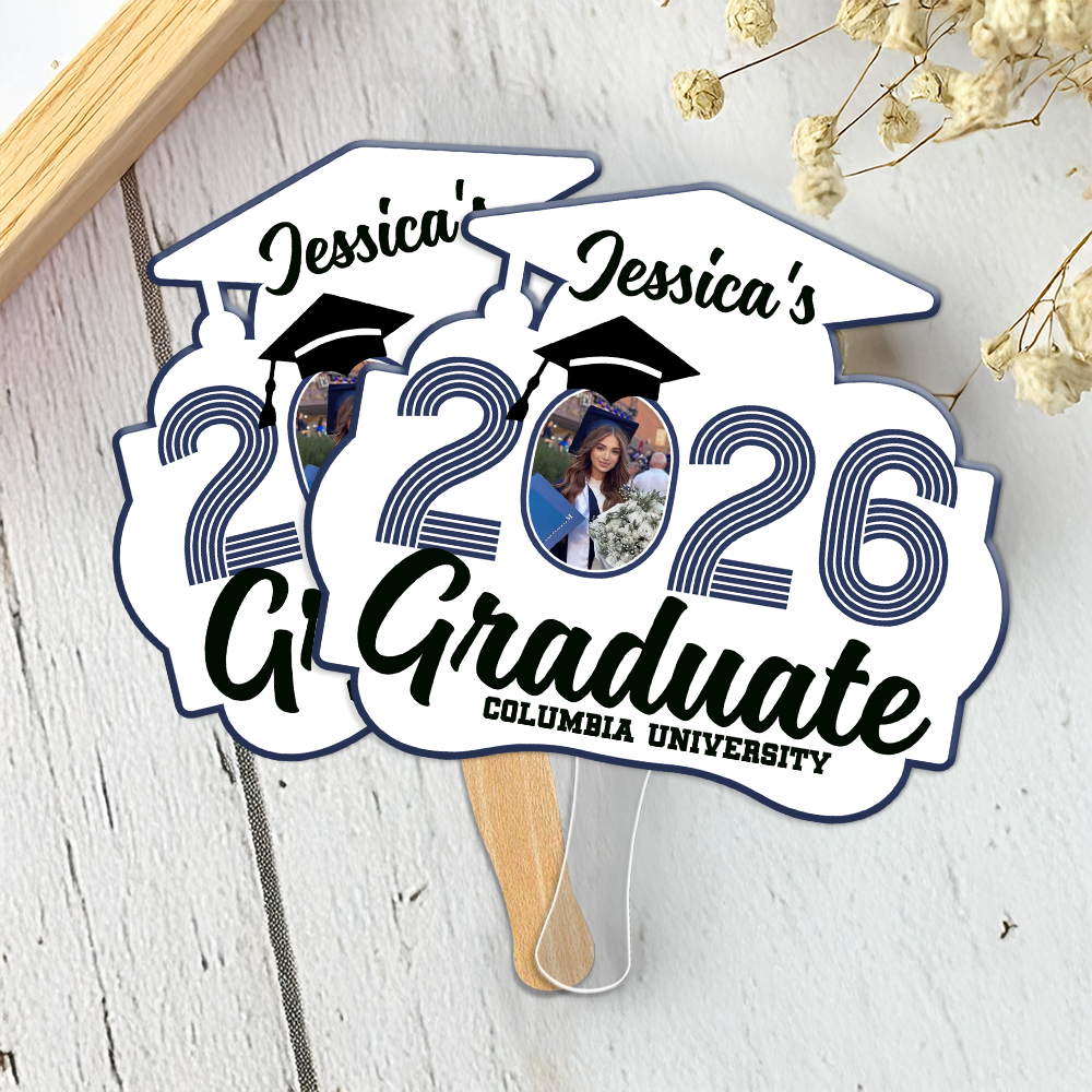 Custom Photo 2026 Graduate Face Fan Graduation Gift LM32 897931