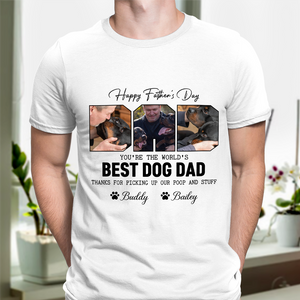 Custom Photo Happy Father's Day Best Dog Dad Shirt Gift For Father's Day HO82 893968