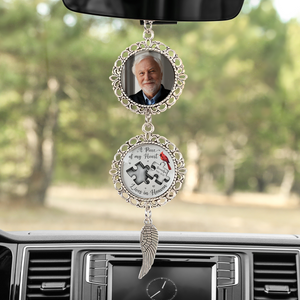 Custom Photo A Piece Of My Heart Lives In Heaven Memorial Car Hanging Ornament With Charm HA75 892832