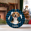 Custom Photo Dog Ceramic Ornament Christmas Gift For Dog Lovers HA75 897452