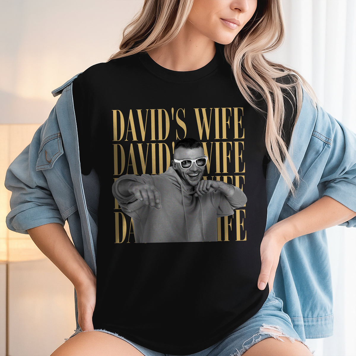 Custom Vintage Photo Wife, Husband Dark Shirt - Personalized Anniversary Gift HA75 921584