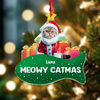 Custom Cat Photo Meowy Catmas 3D Effect Christmas Acrylic Ornament LM32 895919