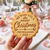Personalized Family Name We Wish You A Merry Christmas Cookie Stamp, Holiday Baker Gift HO82 904126