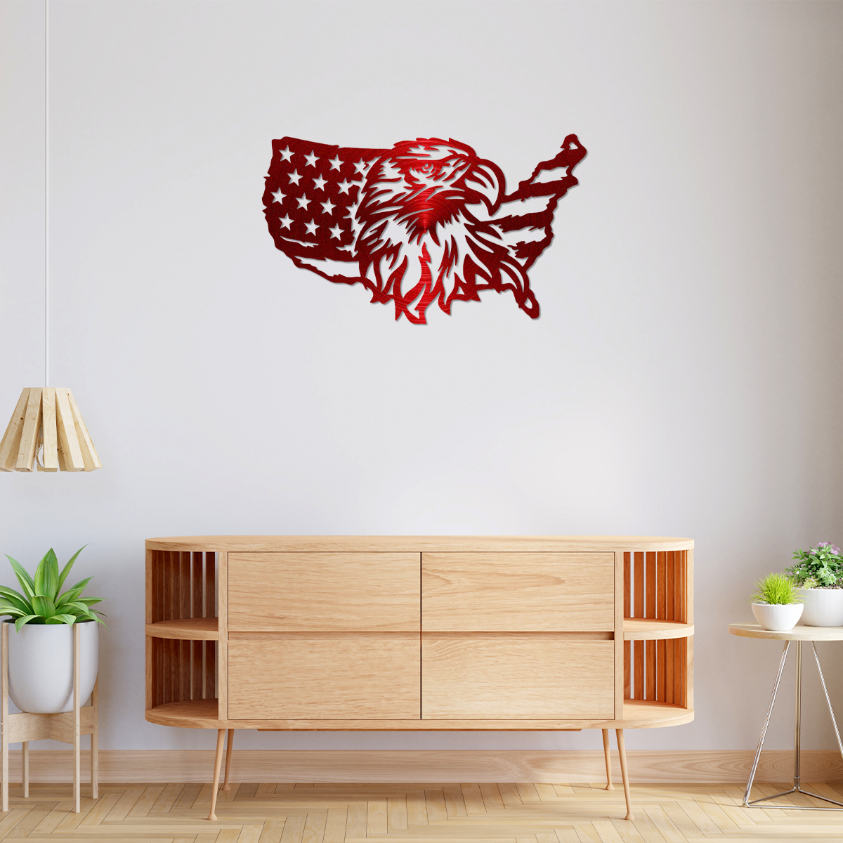 Personalized Eagle American Flag Metal Sign Patriotic Wall Art HO82 901154