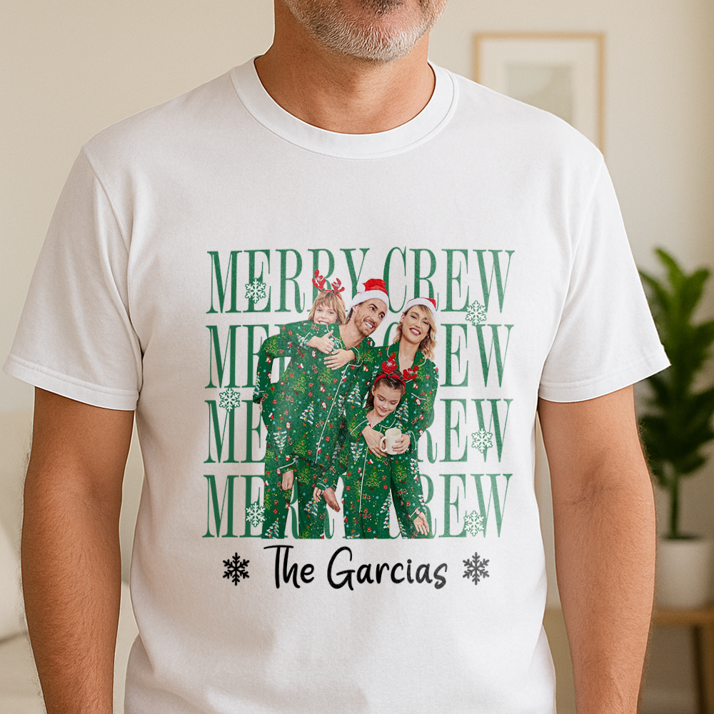 Custom Photo Cookie Crew Chirstmas Shirt For Family TH10 171203