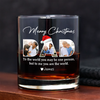 Custom Photo Merry Christmas Dad Family Whiskey Glass Gift For Dad HO82 894340