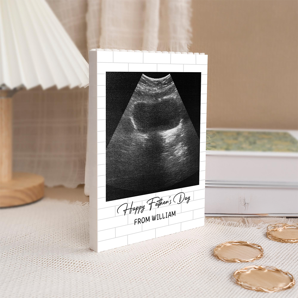 Custom Photo Happy Father's Day Baby Scan Building Brick Blocks TH10 898857