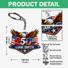 250th Anniversary 1776-2026 Eagle USA Semiquincentennial Patriotic Acrylic Keychain HA75 921012