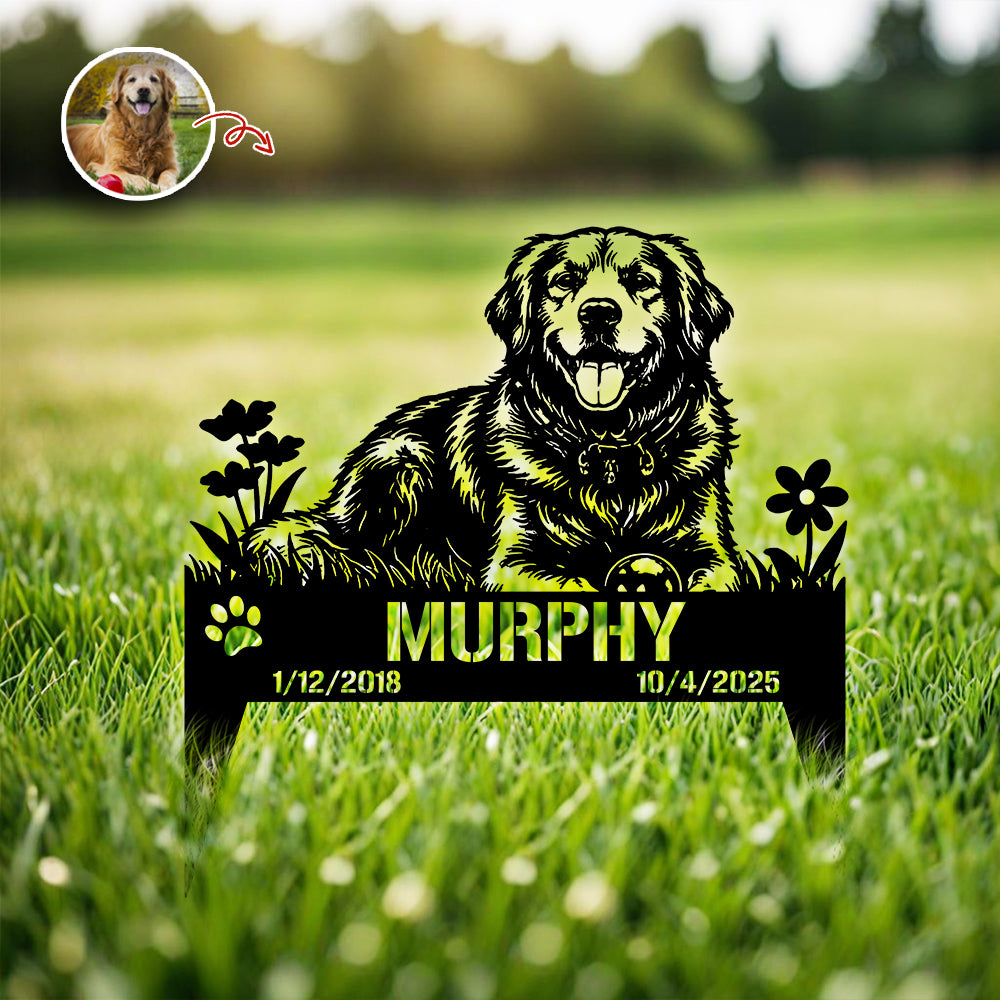 Custom Dog Cat Photo For Memorial Garden Stake TH10 898337