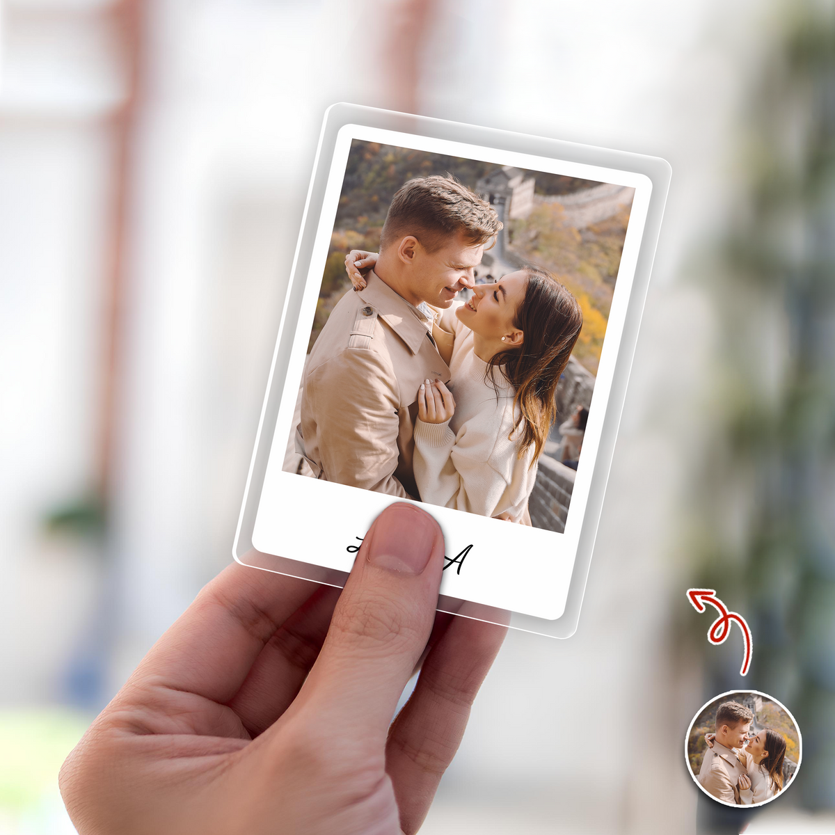 Custom Photo And Name Best Couple Valentine Gift Acrylic Car Visor TH10 898479