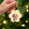 Custom Dog Photo Star Flower Shape Acrylic Ornament, Personalized Pet Keepsake CH07 180400