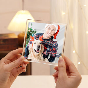 Custom Photo In loving Memory Dog Memorial Wooden & Acrylic Photo Block Set HA75 892700