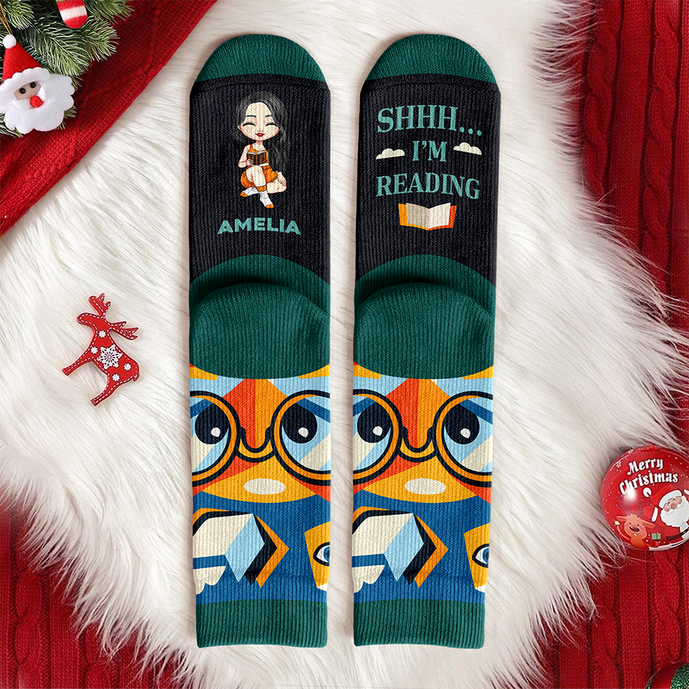 Personalized Sorry I'm Booked Crew Socks Gifts For Book Lovers, Readers HA75 892932