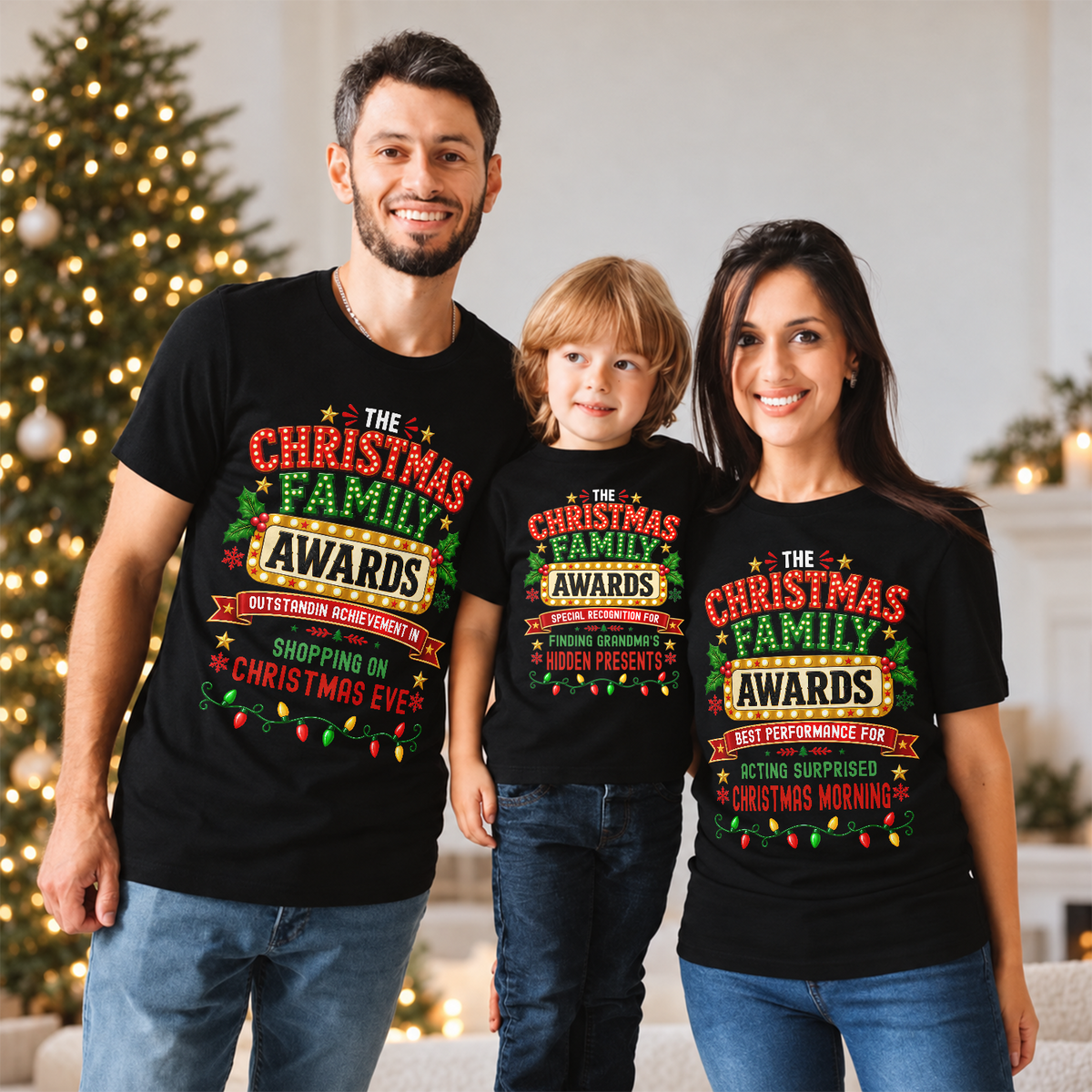 Personalized Christmas Family Awards Matching Shirt Xmas Party Outfit TH10 171577