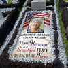 Custom Photo I Know Heaven Is A Beautiful Place Because You're Here Memorial Grave Blanket LM32 897515