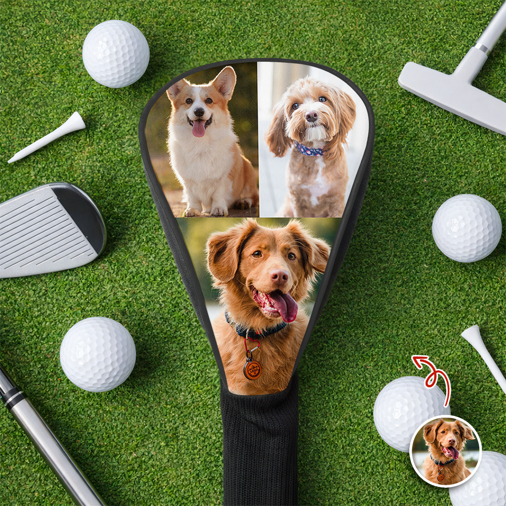 Custom Photo Dog Cat Pet Golf Club Head Cover For Golf Lovers HA75 921260