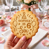 Personalized Baby Name Age with Stars Birthday Cookie Stamp HA75 919642