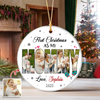 Custom Photo First Christmas As My Dad Ceramic Ornament CH07 899034