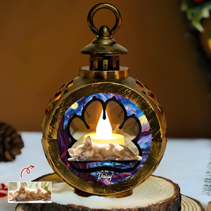 Custom Dog Photo Lay Here With Me Photo Christmas Lantern Ornament For Dog Lovers HA75 892918