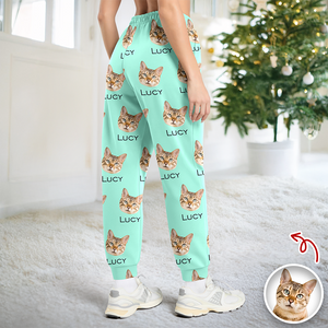 Custom Pet Portrait Pajama Pants – Personalized Dog/Cat/Person Photo & Name Gift TH10 894977