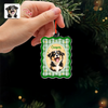 Custom Photo Cute Dog Cat Vintage Frame Acrylic Ornament, Christmas Keepsake for Pet Lovers HA75 919414