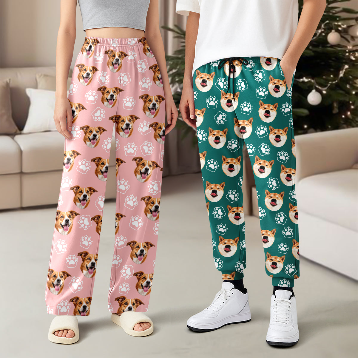 Custom Funny Dog Face Sweatpants Christmas Gifts HA75 921988
