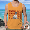 Personalized Vintage Photo Best Dad Mom Ever Tanktop CH07 911704