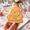 Personalized Family Name Santa Christmas Cookie Cutter & Stamp, Personalized Holiday Baking Gift CH07 181098