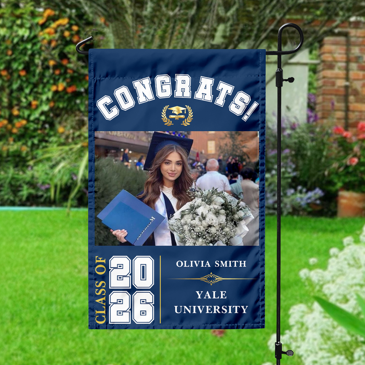 Personalized Congrats Class Of 2026 Garden Flag TH10 169171