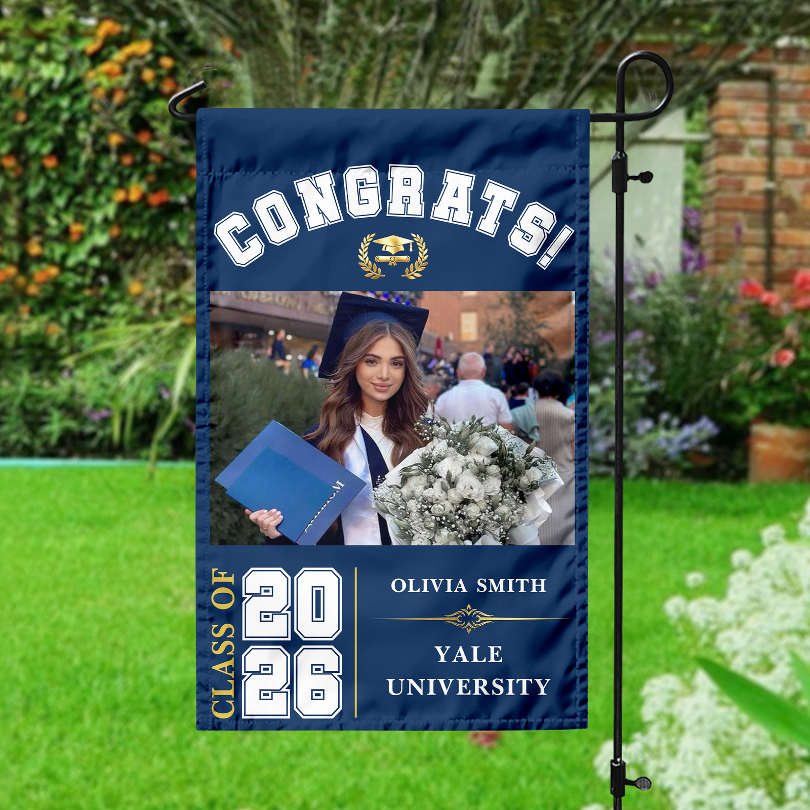 Personalized Congrats Class Of 2026 Garden Flag TH10 169171