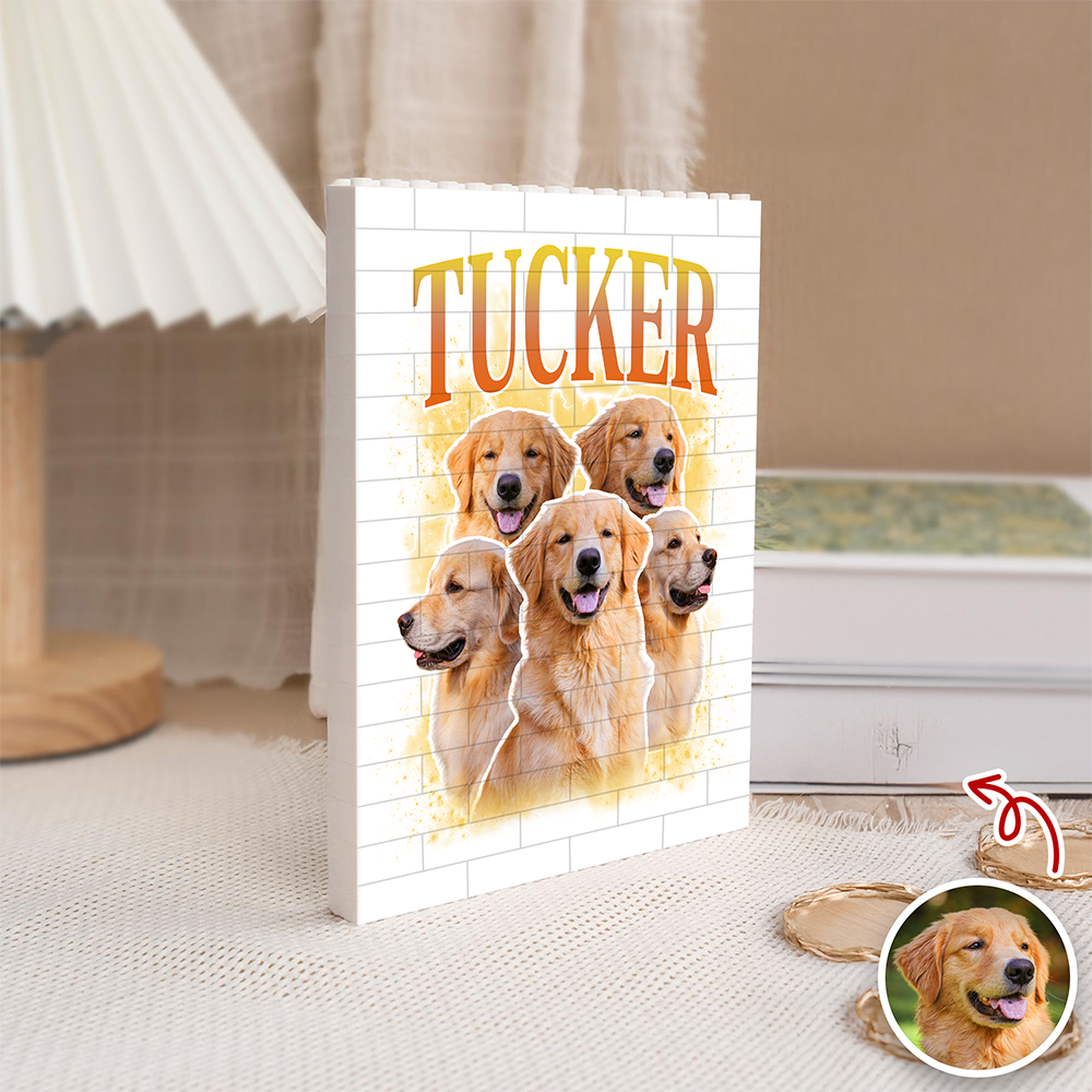 Custom Dog Photo Building Brick Blocks - Gift for Dog Lovers CH07 910794