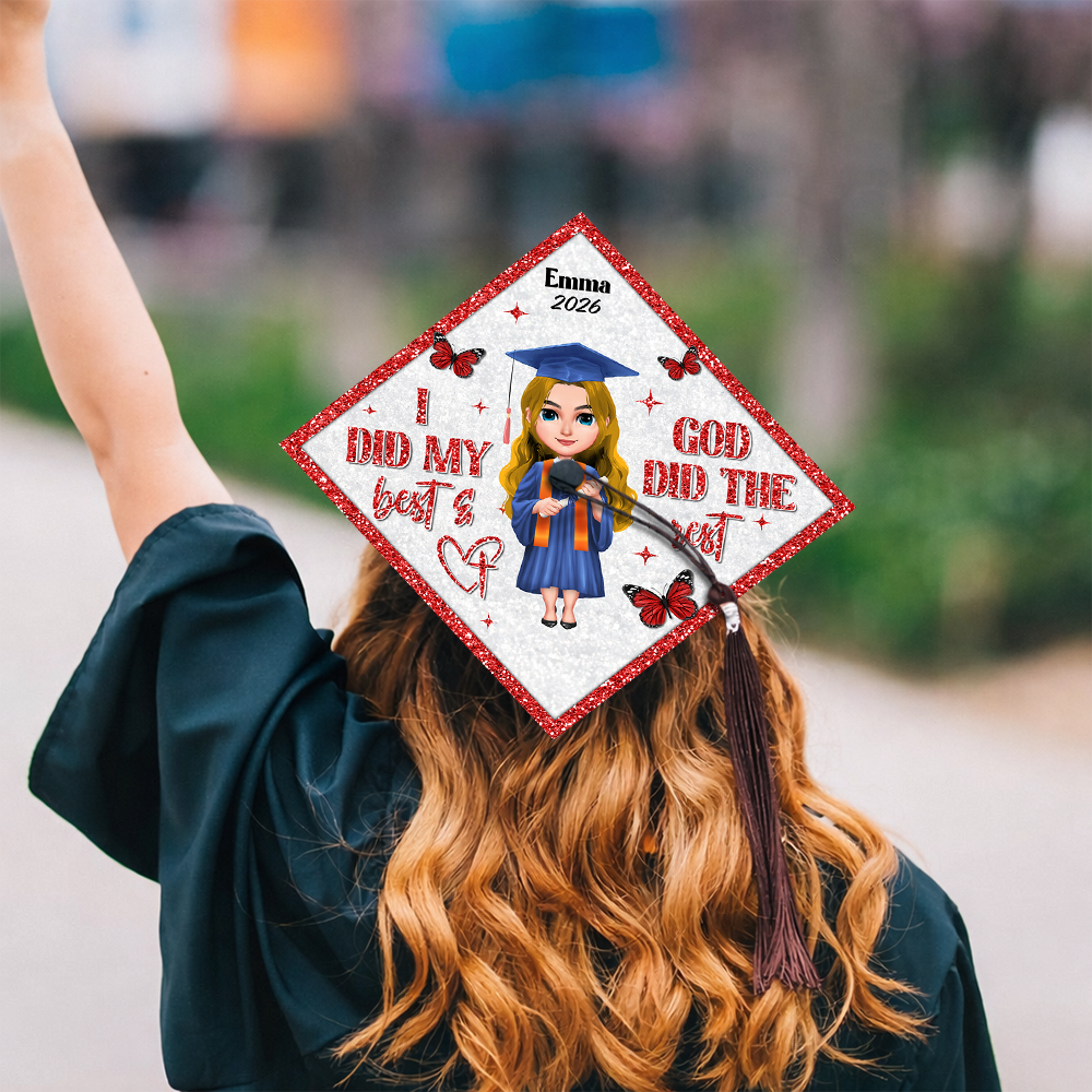 Personalized I Did My Best Graduation Cap Topper HO82 901566
