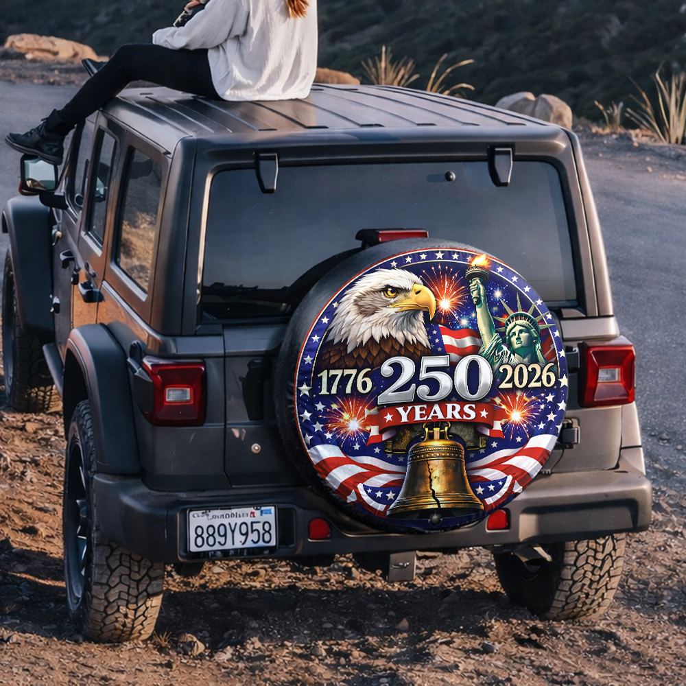 250 Years 1776-2026 Tire Cover Patriotic Decor Gift for Family HA75 921082