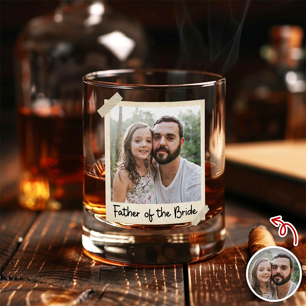 Personalized Father Of The Bride Whiskey Glass Gift For Wedding Day LM32 668933