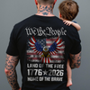 America 250th Birthday Eagle US Flag Back Shirt 250 Years We The People 1776-2026 Dark Shirt CH07 910956