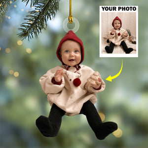 Custom Photo Kid Baby Acrylic Ornament Christmas DM01 891413