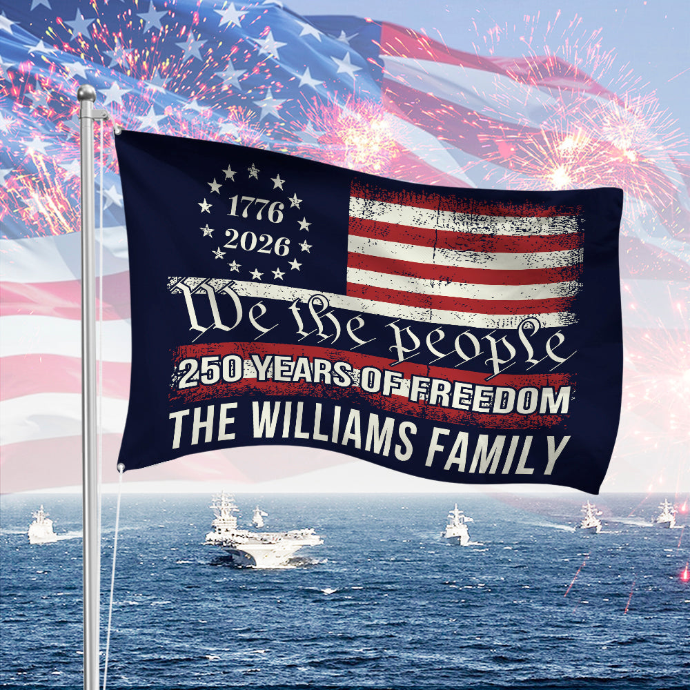 We The People 250 Years Of Freedom Double-Sided House Flag TH10 894553
