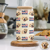 Custom Dog Photo America 250 Years 1776 - 2026 Glass Can With Lid TH10 898671