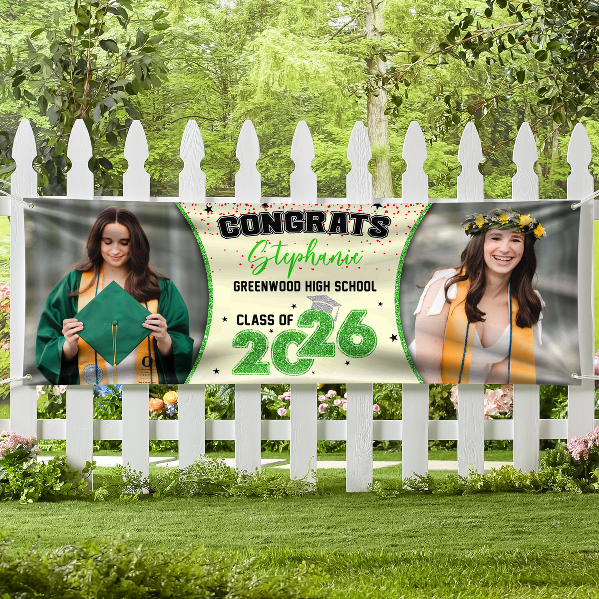 Custom Photo Class of 2025 Personalized Banner Graduation Day Gift CH07 895316