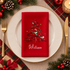 Custom Name Christmas Tree Reusable Cotton Napkin HA75 919384