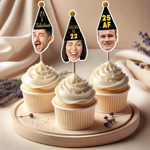 Custom Face Cupcake Toppers, Custom Birthday Cake Topper HO82 893878
