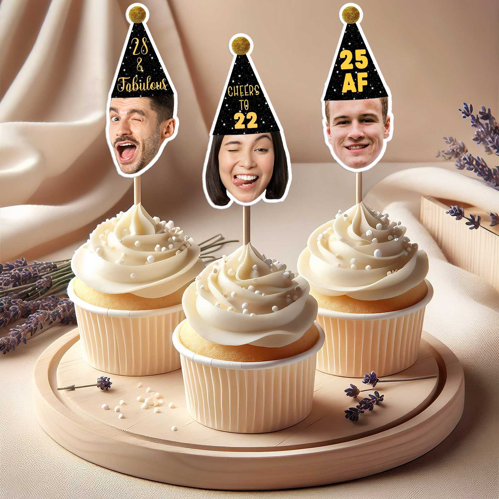 Custom Face Cupcake Toppers, Custom Birthday Cake Topper HO82 893878