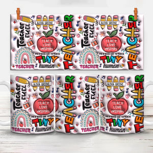 Custom Name Gift For Teacher 3D Inflated Effect Mug TH10 894213